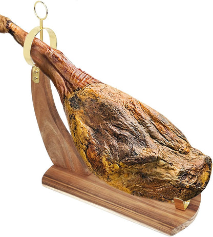 Resafy Ham Stand for Carving Spanish Hams and Italian Prosciutto,Ham Rack Holder for Slicing Acacia Wooden with Non-slip Pads,Stable Sturdy Wood Board