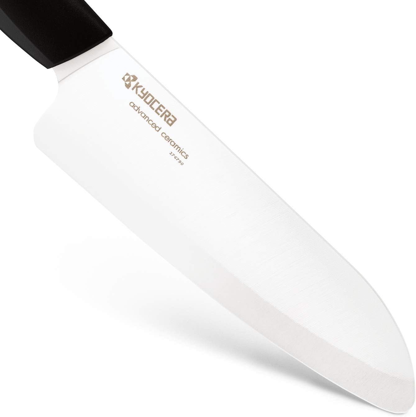 Advanced Ceramics – Revolution Series 3-Piece Ceramic Knife Set: Includes 6-inch Chef's Knife; 5-inch Micro Serrated Knife; and 3-inch Paring Knife; Black Handles with White Blades