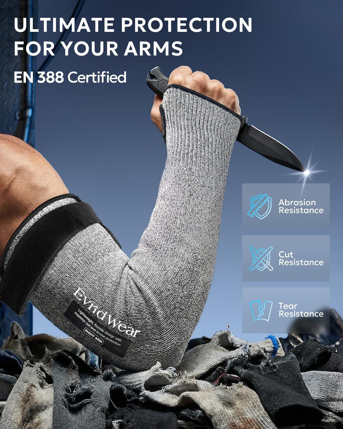 Protective Arm Sleeves Arm Protectors for Thin Skin and Bruising Farmers,Gardening,Pet Grooming,Fragile Skin