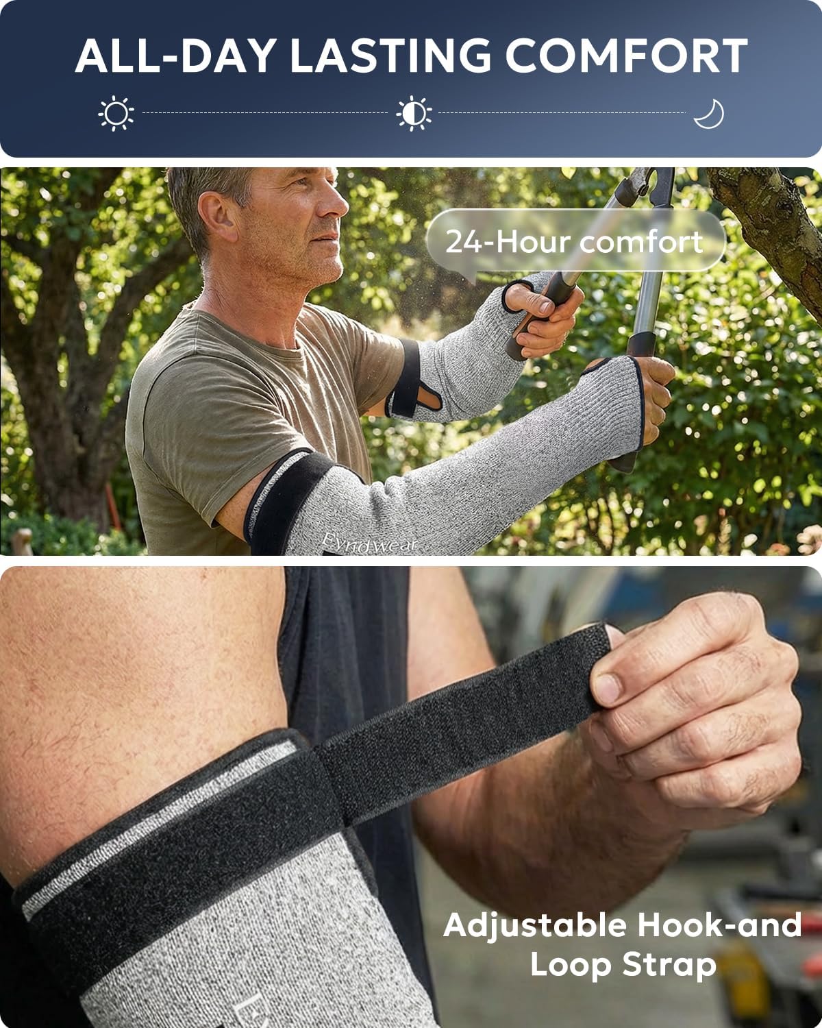 Protective Arm Sleeves Arm Protectors for Thin Skin and Bruising Farmers,Gardening,Pet Grooming,Fragile Skin