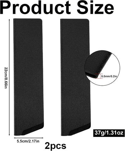 8 Inch Knife Sheath, Black ABS Chef Knife Cover with Felt Lining Universal Protector for 6-8 Inch Kitchen Knives Secure Storage Travel Blade Sleeves Roll Holster Accessories Part Replacement