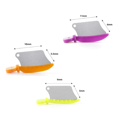 40 Pcs/Box Dental Wedge Guard with Metal Plastic Knife Interproximal Plastic Wedge Stainless Steel Plate (Small, Green)