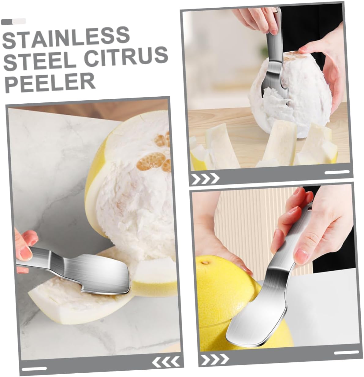 Stainless Steel Grapefruit Knife Portable Fruit Peeler Citrus Peeler Tool Kitchen Peel Tools