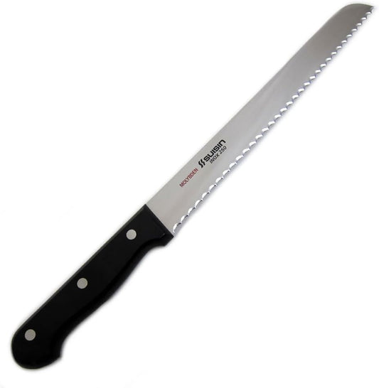 .com Suisin Inox Western-Style Knife Series, Genuine Sakai-Manufactured, Inox Steel 9.8" (250mm) Bread Knife