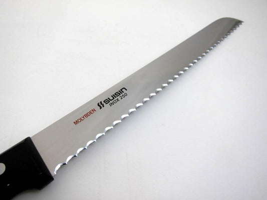.com Suisin Inox Western-Style Knife Series, Genuine Sakai-Manufactured, Inox Steel 9.8" (250mm) Bread Knife