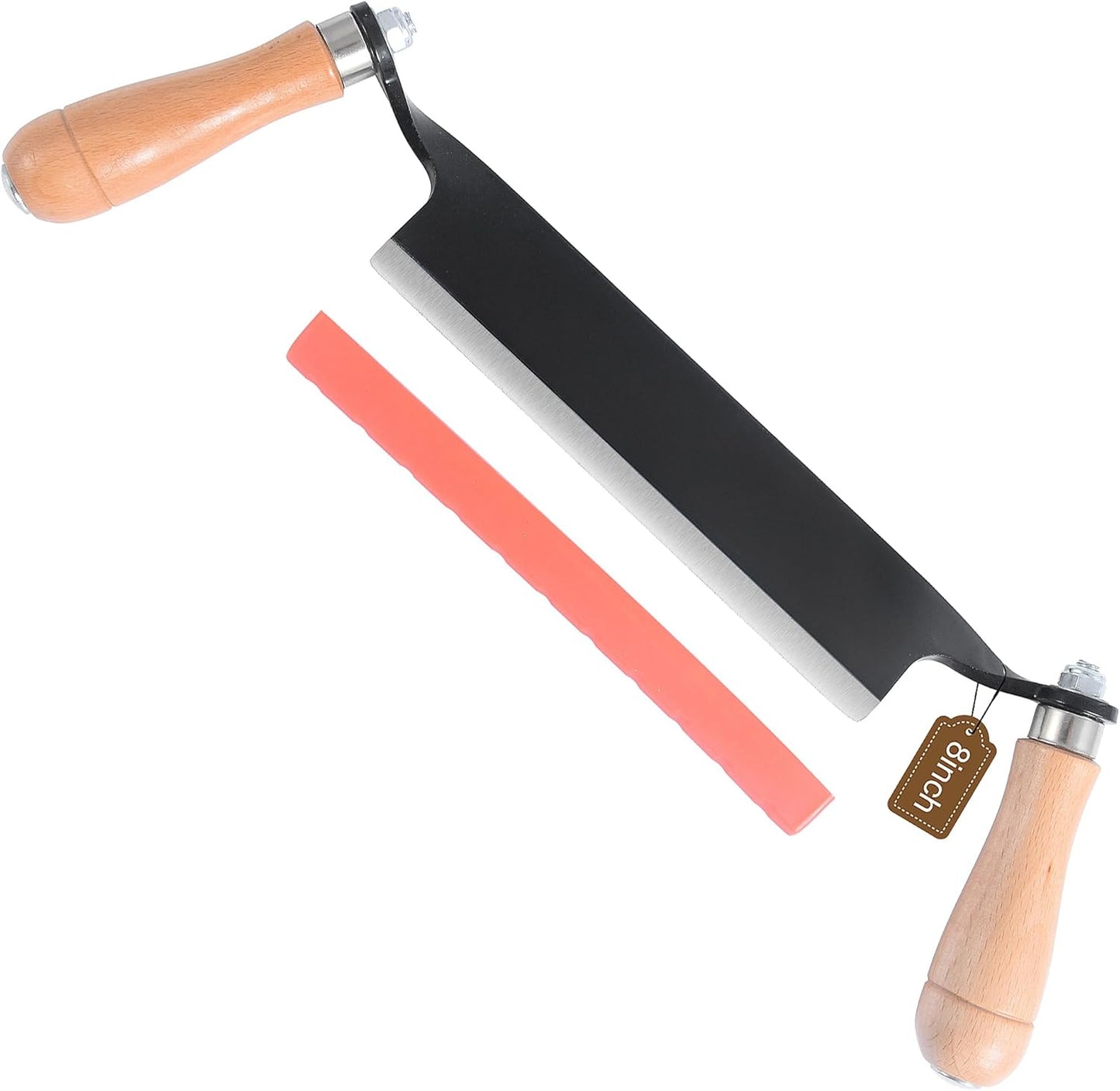 8 Inch Draw Knife for Woodworking - Multi-Purpose Debarking Tool, Spoke Shave & Wood Shaving Tool, Durable & Efficient for Carving, Shaping, Log Stripping (Straight 8 in)