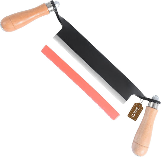 8 Inch Draw Knife for Woodworking - Multi-Purpose Debarking Tool, Spoke Shave & Wood Shaving Tool, Durable & Efficient for Carving, Shaping, Log Stripping (Straight 8 in)