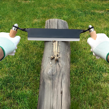 8 Inch Draw Knife for Woodworking - Multi-Purpose Debarking Tool, Spoke Shave & Wood Shaving Tool, Durable & Efficient for Carving, Shaping, Log Stripping (Straight 8 in)