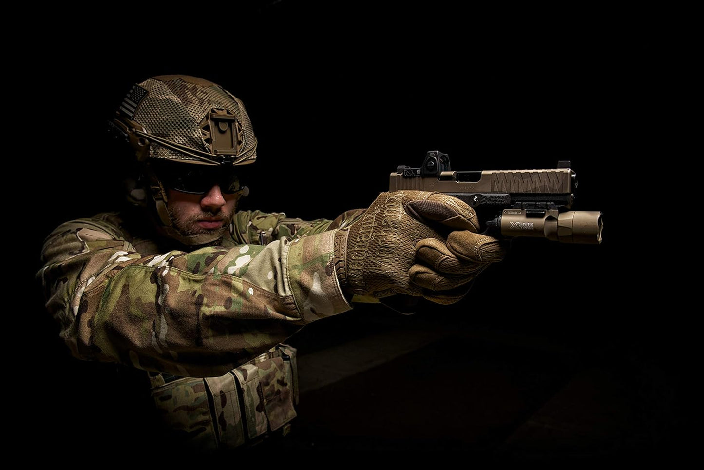 Original Tactical Covert Gloves, Medium | High-Performance Anti-Slip Grip with Impact Resistance & Touchscreen Capability for Multi-Purpose Use