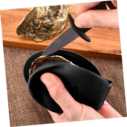 Oyster Shucking Hand Clip Oyster Opener Tool Silicone Holder for Shellfish Open Tool Non-Slip Seafood Opener Holder Ergonomic Kitchen Utensil for Bbq Picnic Dinner Travel