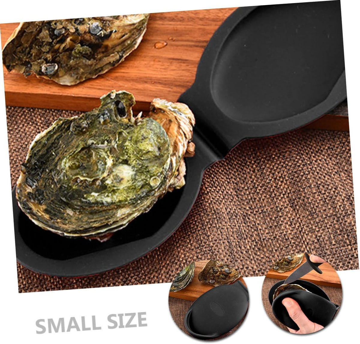 Oyster Shucking Hand Clip Oyster Opener Tool Silicone Holder for Shellfish Open Tool Non-Slip Seafood Opener Holder Ergonomic Kitchen Utensil for Bbq Picnic Dinner Travel