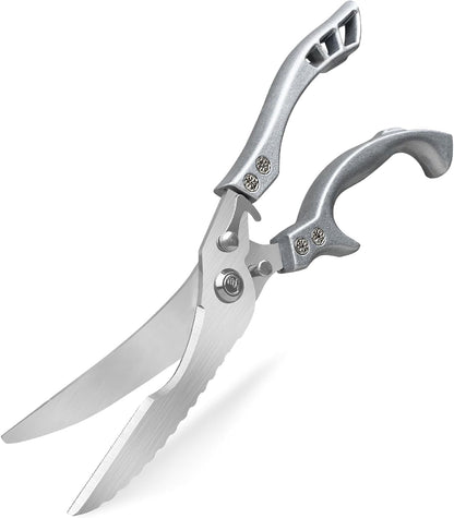 Kitchen Scissors, Poultry Shears Heavy Duty, Stainless Steel Kitchen Scissors for Turkey, Chicken, Thanksgiving, Christmas Day