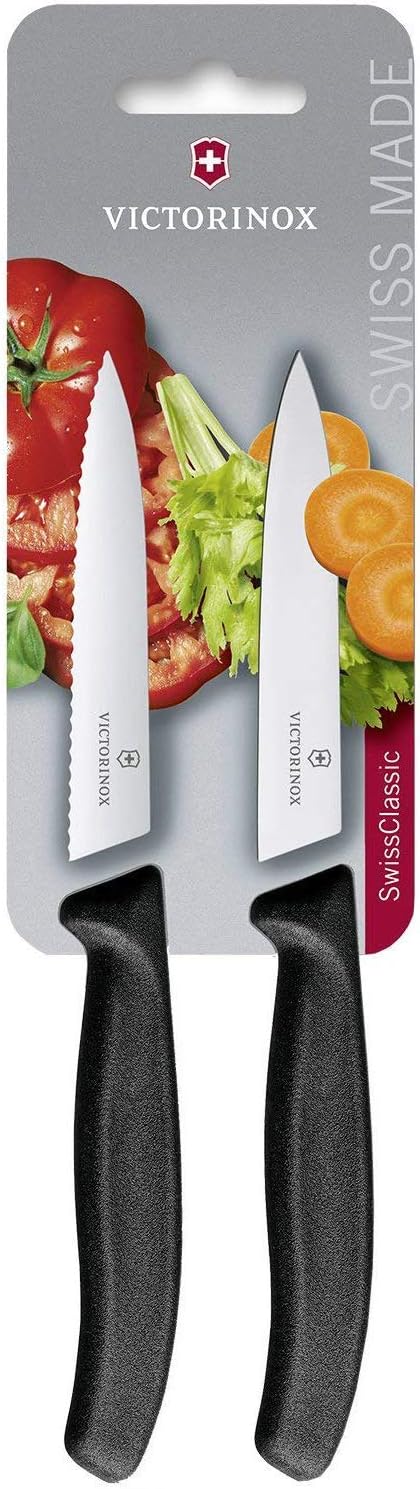 Swiss Classic Paring Knife Set, 2 Knifes, 10 cm, pointed tip