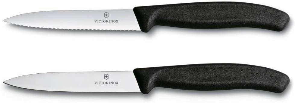 Swiss Classic Paring Knife Set, 2 Knifes, 10 cm, pointed tip