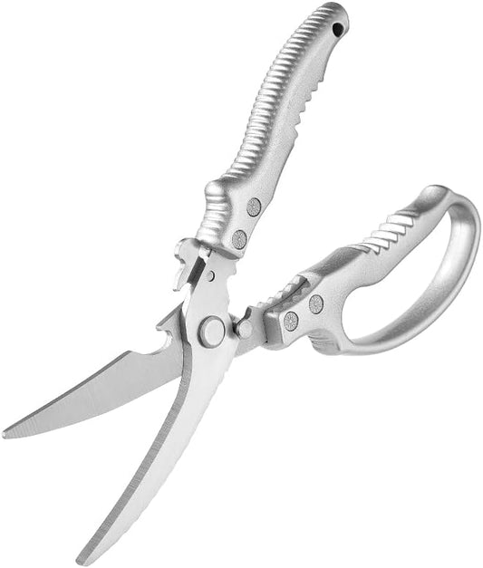 Kitchen Scissors: Heavy-Duty Poultry Shears That Effortlessly Cut Through Bones, Fish, Veggies & Nuts. Crafted from 3Cr13 Stainless Steel. (All-Purpose Scissors, Kitchen Shears)