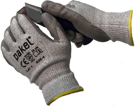 High Performance En388 CE Level 5 Cut Resistant Knit Wrist Gloves (Size 7 / Small)