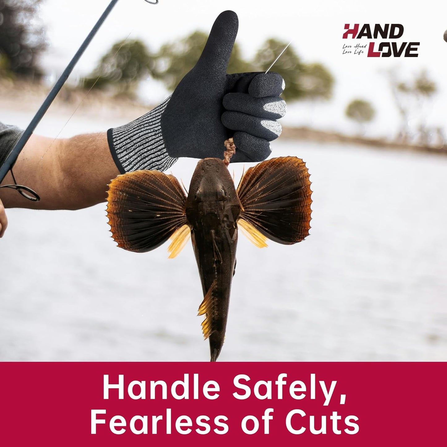 Cut Resistant Gloves – ANSI A9 Cut Proof Safety Work Gloves | Sandy Nitrile Anti-Slip, Touchscreen, Durable, PFAS Free | Wood Carving, Gardening, Glass Cutting, Car Repair – Black,1Pair,M