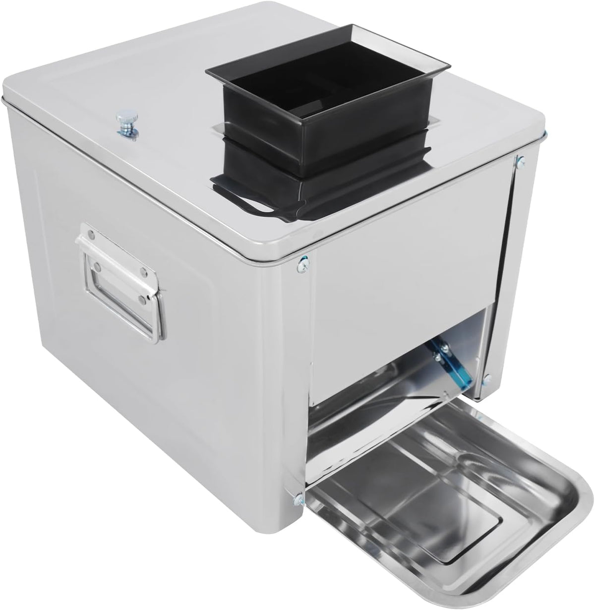 850W Meat Cutter Machine, 350 lb/h Electric Jerky Slicer with Tray, Stainless Steel 7 mm Thickness Meat slicer for Cutting Many Kinds of Fresh Meat