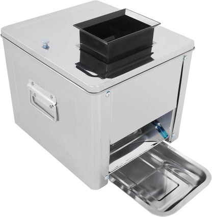 850W Meat Cutter Machine, 350 lb/h Electric Jerky Slicer with Tray, Stainless Steel 7 mm Thickness Meat slicer for Cutting Many Kinds of Fresh Meat