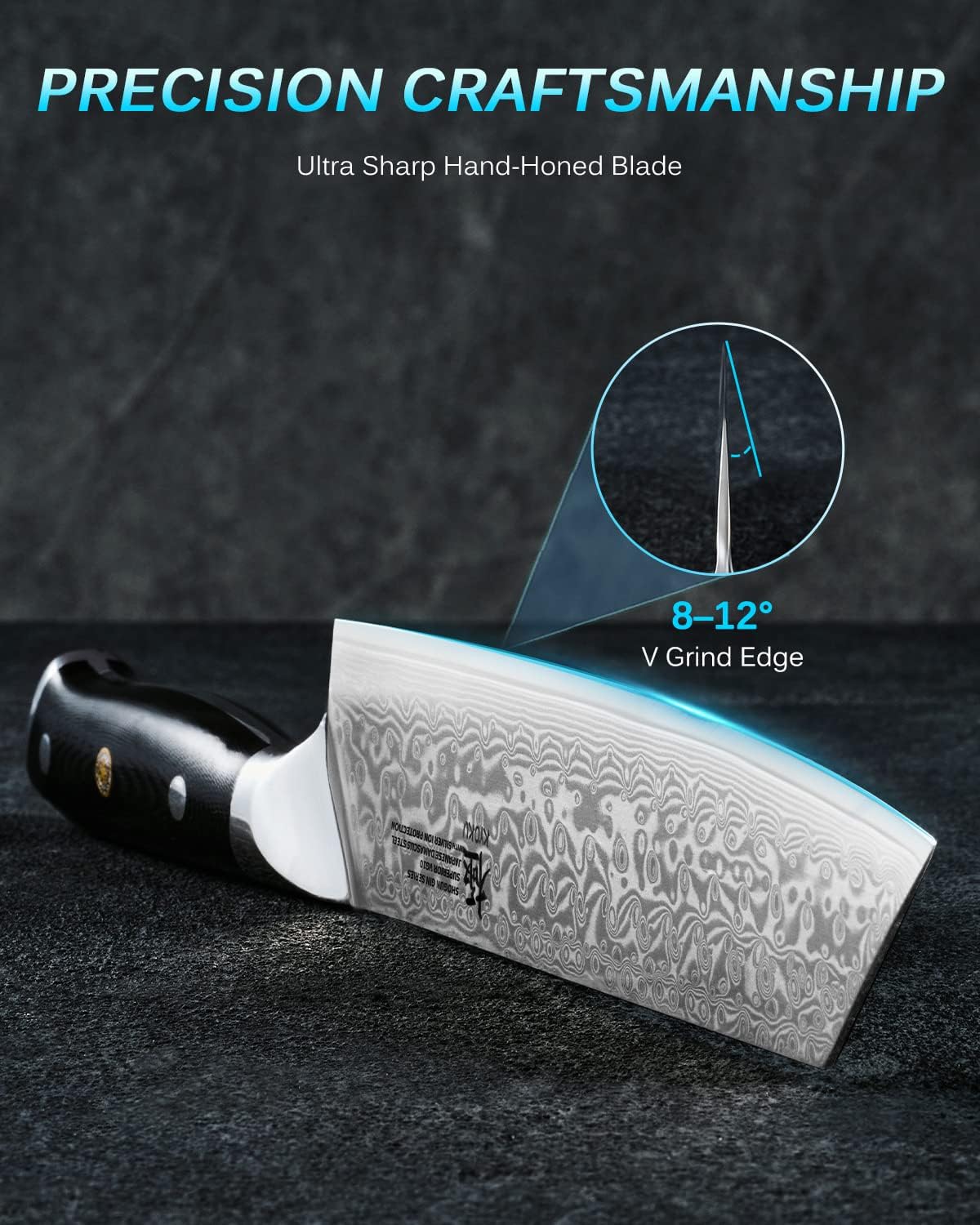 7" Japanese Damascus Fillet Knife for Fish, Filet Boning Knife for Fishing Skinning for Professional & Home Chefs,Ultra Sharp VG10 Full Tang Butcher Knife for Filleting Deboning Meat Cutting