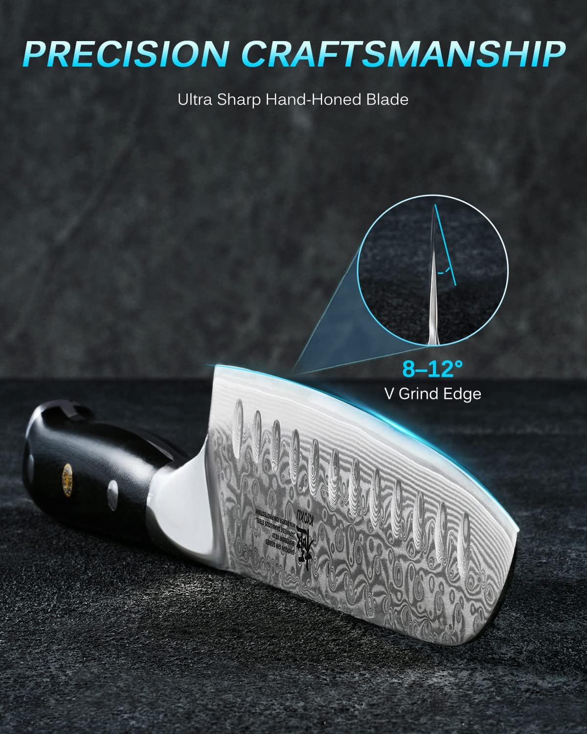 7" Japanese Damascus Fillet Knife for Fish, Filet Boning Knife for Fishing Skinning for Professional & Home Chefs,Ultra Sharp VG10 Full Tang Butcher Knife for Filleting Deboning Meat Cutting