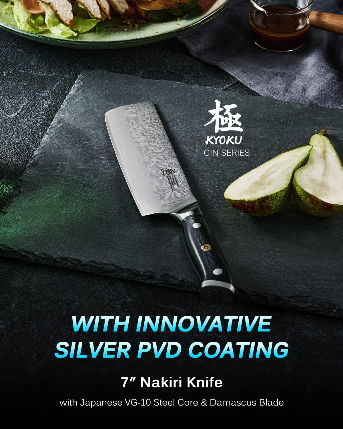 7" Japanese Damascus Fillet Knife for Fish, Filet Boning Knife for Fishing Skinning for Professional & Home Chefs,Ultra Sharp VG10 Full Tang Butcher Knife for Filleting Deboning Meat Cutting