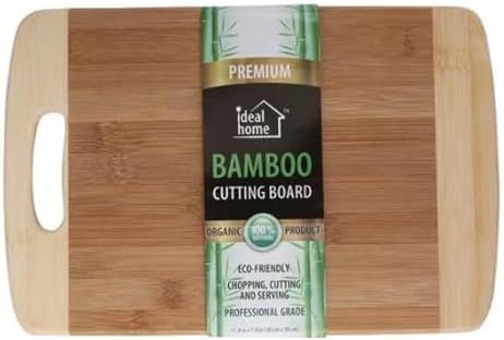 Bamboo Cutting Board 9x7 – Small Wooden Cutting Board for Kitchen Prep, Charcuterie & Serving Tray, Eco-Friendly Bamboo Cheese Board for Fruits, Vegetables & Snacks