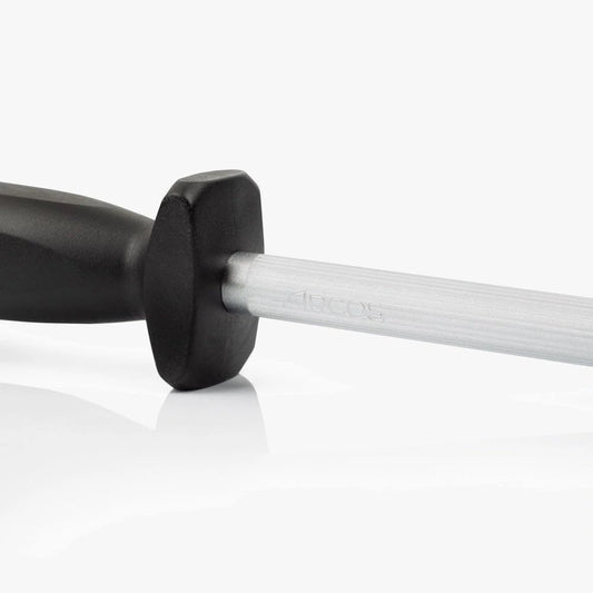 Sharpening Steel 12 Inch Nitrum Stainless Steel and 300 mm blade. Series Chaira. Body Carbon Steel Chromium Coated 11 - Handle Polypropylene. Lightweight and smooth shapes. Color Black.