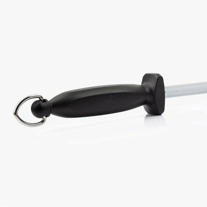 Sharpening Steel 12 Inch Nitrum Stainless Steel and 300 mm blade. Series Chaira. Body Carbon Steel Chromium Coated 11 - Handle Polypropylene. Lightweight and smooth shapes. Color Black.