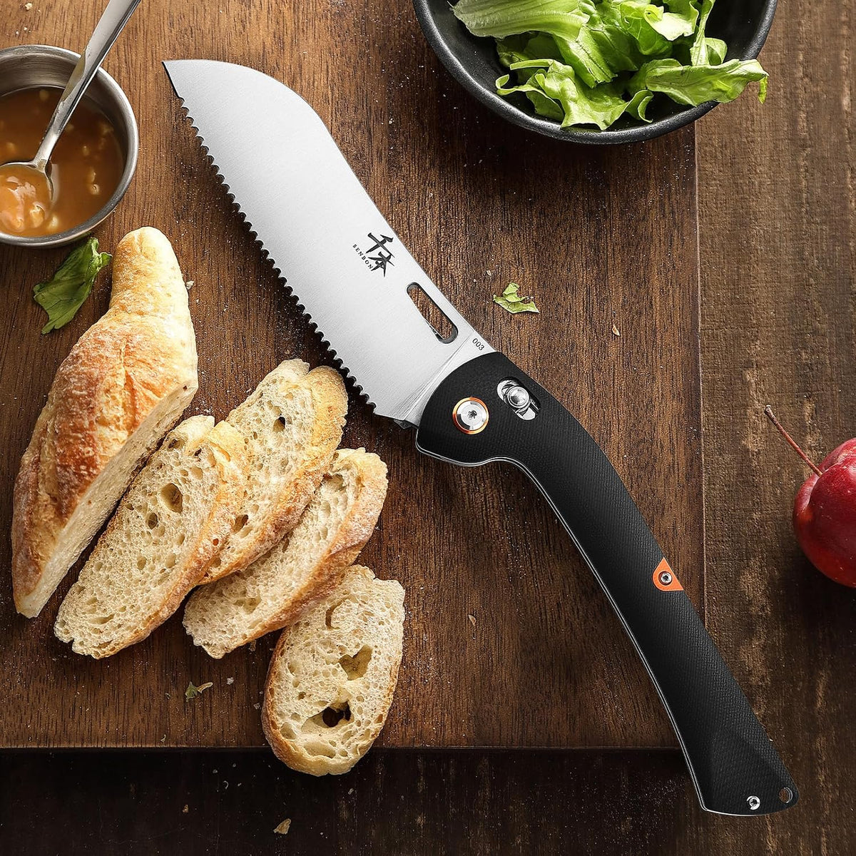 440 Folding Chef Knife, Portable Fruit Utility Cutting Knife