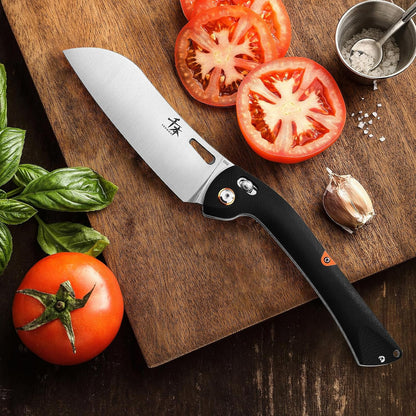 440 Folding Chef Knife, Portable Fruit Utility Cutting Knife