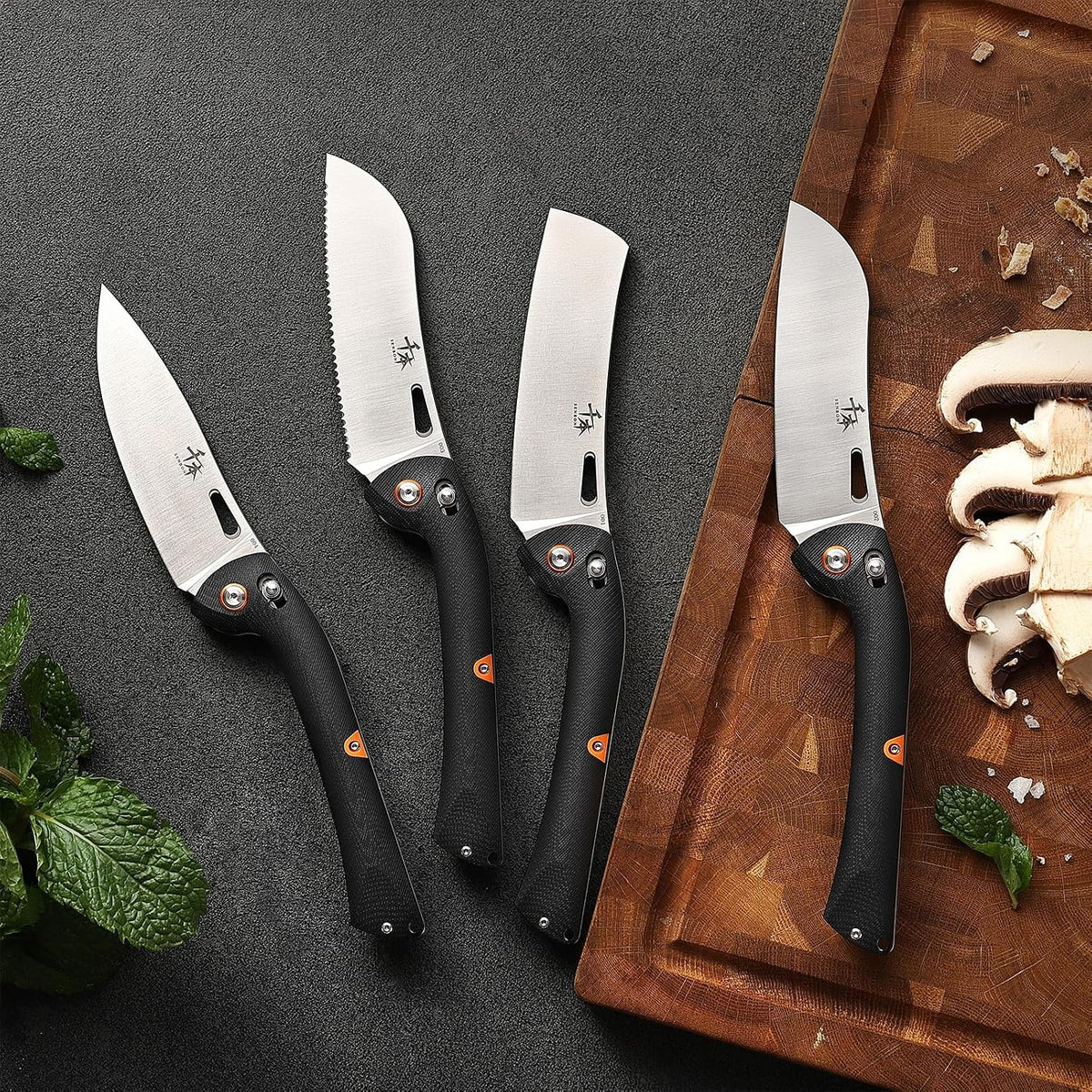 440 Folding Chef Knife, Portable Fruit Utility Cutting Knife