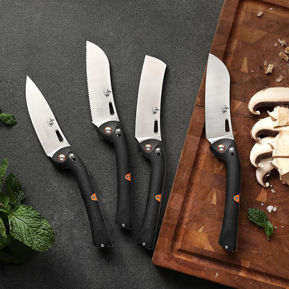 440 Folding Chef Knife, Portable Fruit Utility Cutting Knife