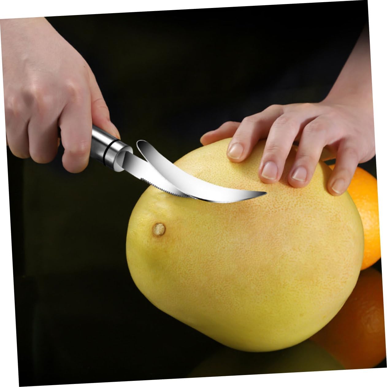 2pcs Manual Orange Peeler Citrus Peeler Cutter Grapefruit Knife for Kitchen