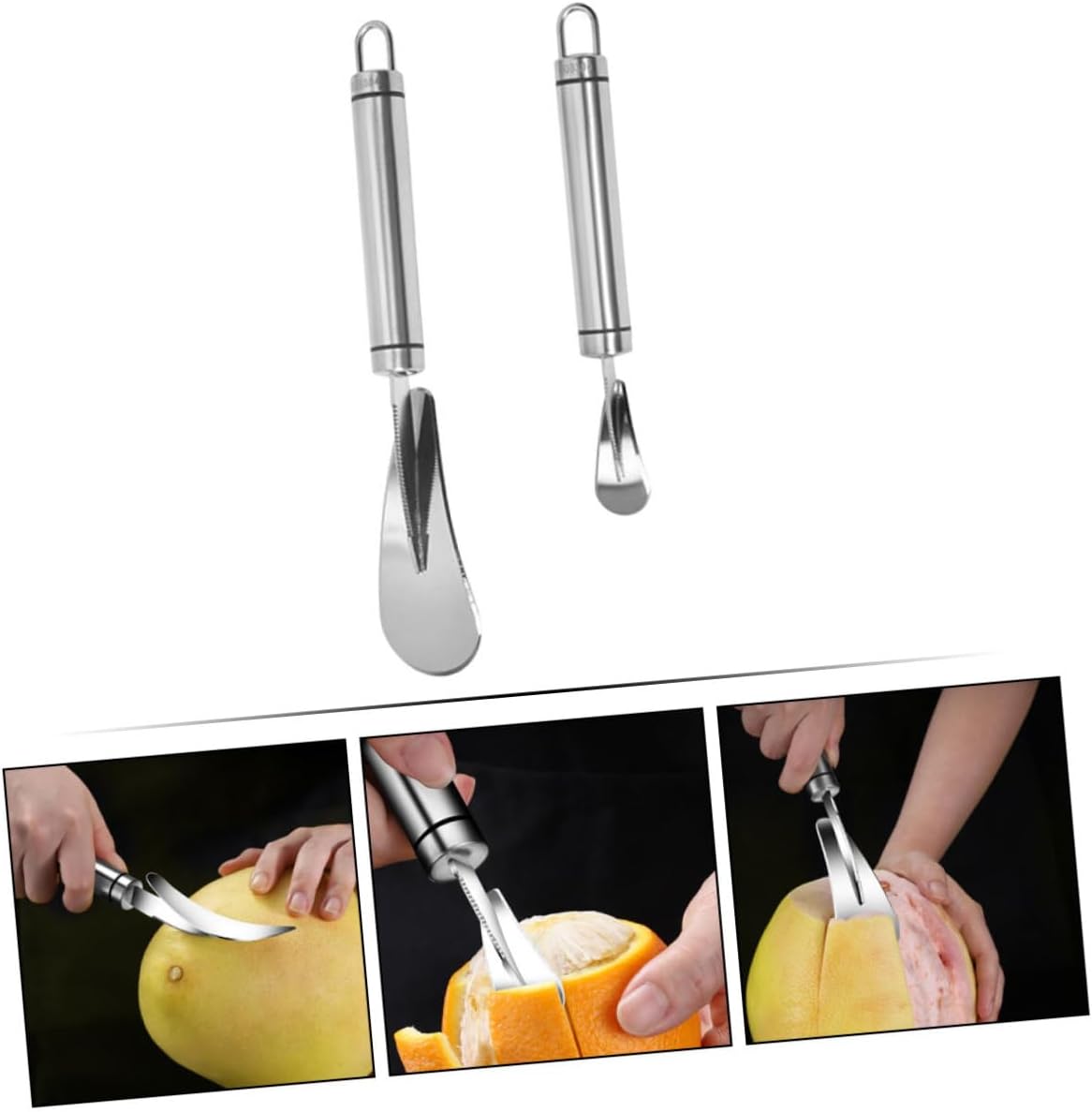 2pcs Manual Orange Peeler Citrus Peeler Cutter Grapefruit Knife for Kitchen