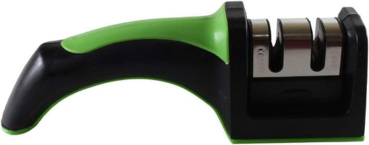 2-Step Knife Sharpener | Ergonomic Handle | Alloy Steel & Ceramic | Suitable for Knives & Scissors | 7½" x 2" x 2¼" | Lightweight & Durable Design