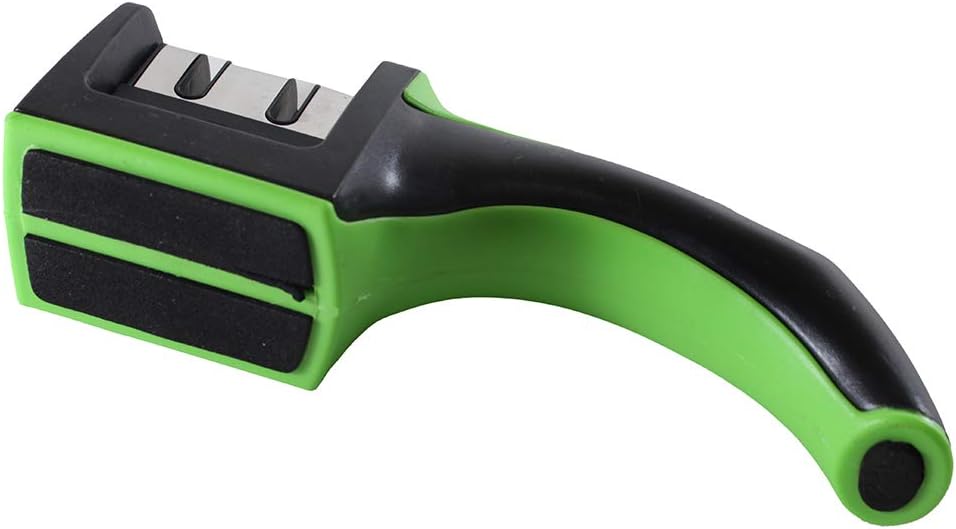 2-Step Knife Sharpener | Ergonomic Handle | Alloy Steel & Ceramic | Suitable for Knives & Scissors | 7½" x 2" x 2¼" | Lightweight & Durable Design