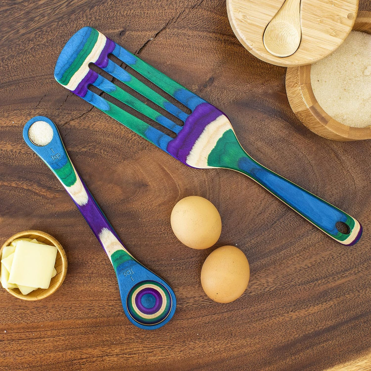 Baltique Mumbai Collection 8" Spreading Knife in Colored Birch Wood