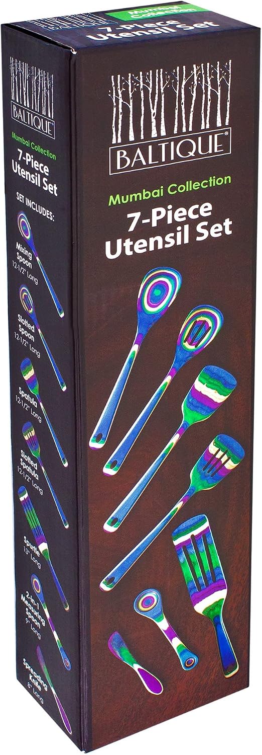 Baltique Mumbai Collection 8" Spreading Knife in Colored Birch Wood