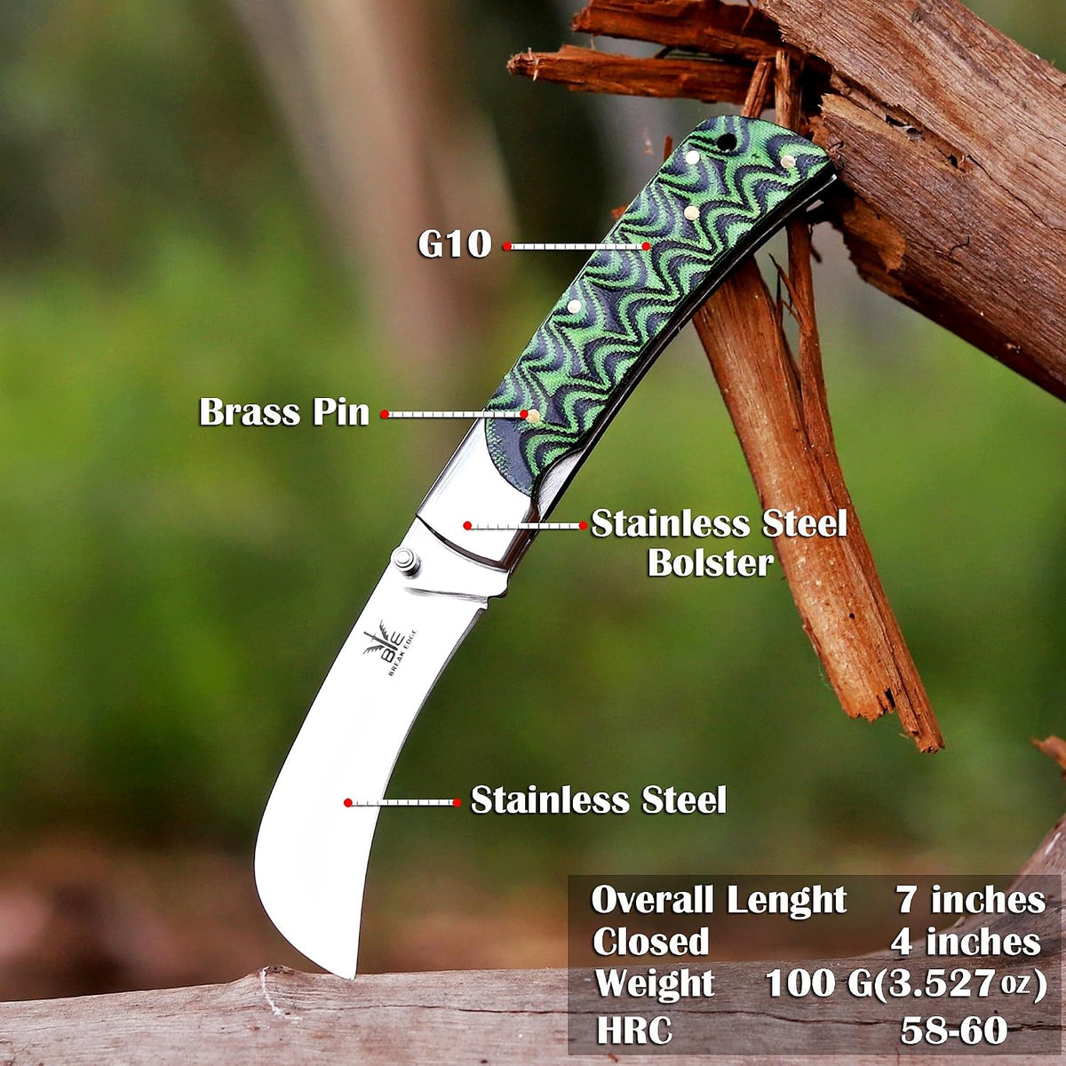 Handcrafted Damascus Steel Rus Lock Pocket Knife with, Traditional Folding Blade, Everyday carry, with leather sheath (Ram)