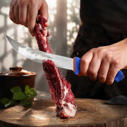 3 Pcs Butcher Knife Set, Stainless Steel Boning & Carving Knives, Sharp Kitchen Cutlery for Meat Cutting Trimming, Perfect for Home Kitchen, Outdoor Camping BBQ & Holiday Gift