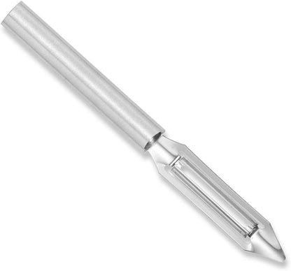 Deluxe Vegetable Peeler (R141), Silver Handle | 2" Stainless Steel Swiveling Blade, Silver Cast Aluminum Handle