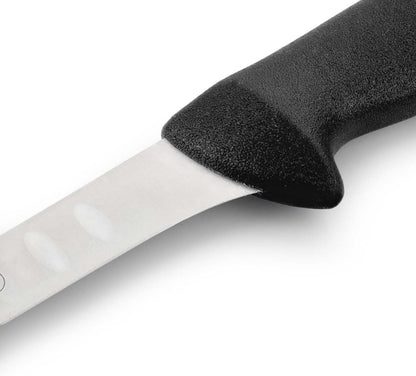 Salmon Knife/Fish Knife 12 Inch Nitrum Stainless Steel and 300 mm blade. Ergonomic Polypropylene Handle. Series 2900. Features different handle colors to make it easier. Color Red.