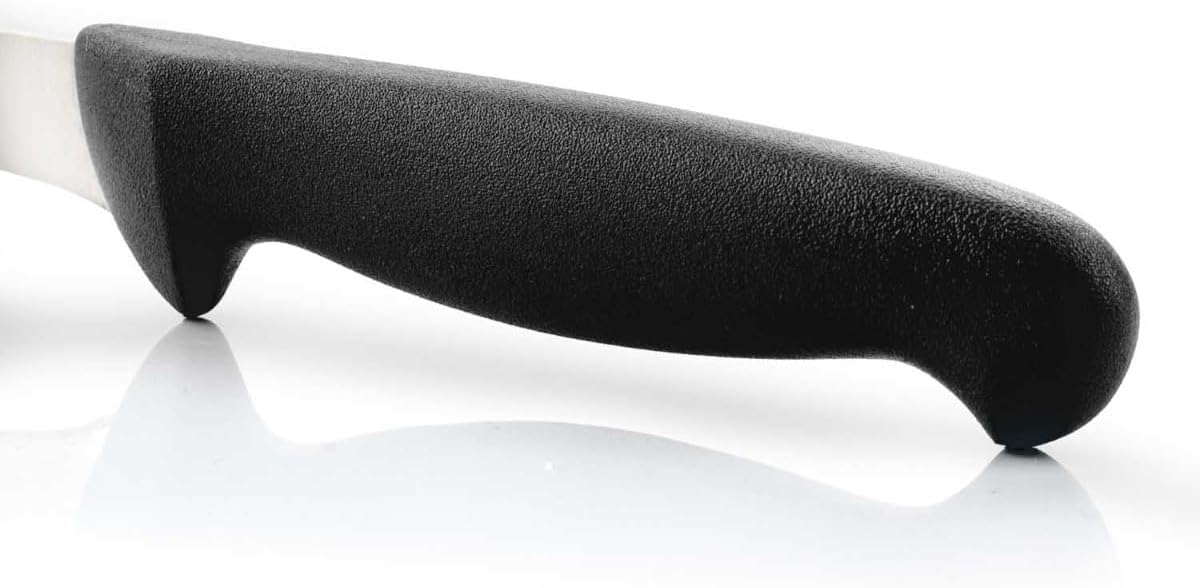 Salmon Knife/Fish Knife 12 Inch Nitrum Stainless Steel and 300 mm blade. Ergonomic Polypropylene Handle. Series 2900. Features different handle colors to make it easier. Color Red.