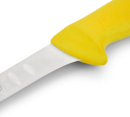 Salmon Knife/Fish Knife 12 Inch Nitrum Stainless Steel and 300 mm blade. Ergonomic Polypropylene Handle. Series 2900. Features different handle colors to make it easier. Color Red.