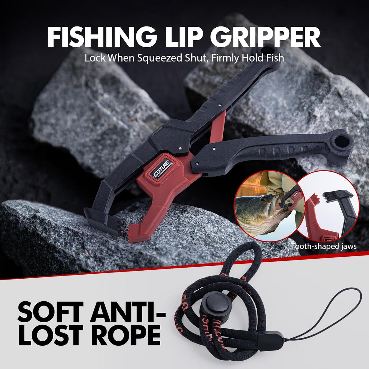 Fishing Tool Kit,Saltwater Gear Set,Red/Pink,Gifts for Men/Women | Fishing Pliers,Fillet Knife with Sheath, Fish Lip Gripper,Fish Hook Remover,Lanyard, Scissors,Sharpener,Stainless Steel Soap