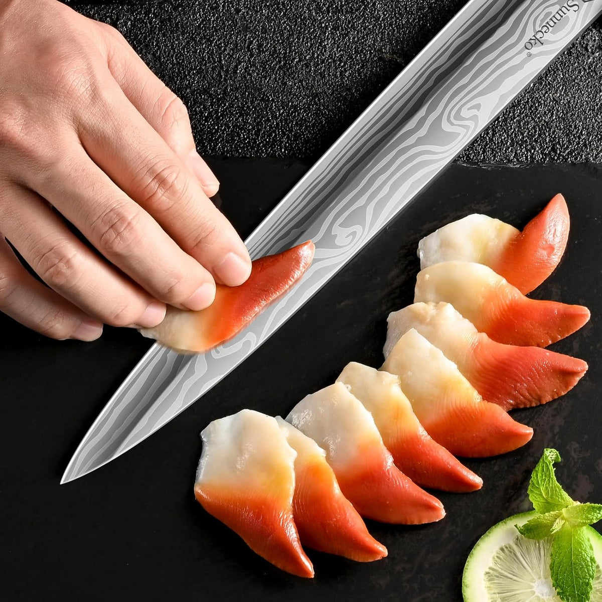 Professional BBQ Carving Knife Set, Slicing and Boning Knife for Meat Cutting,German High Carbon Stainless Steel Carving Knife for Meat and Turkey.