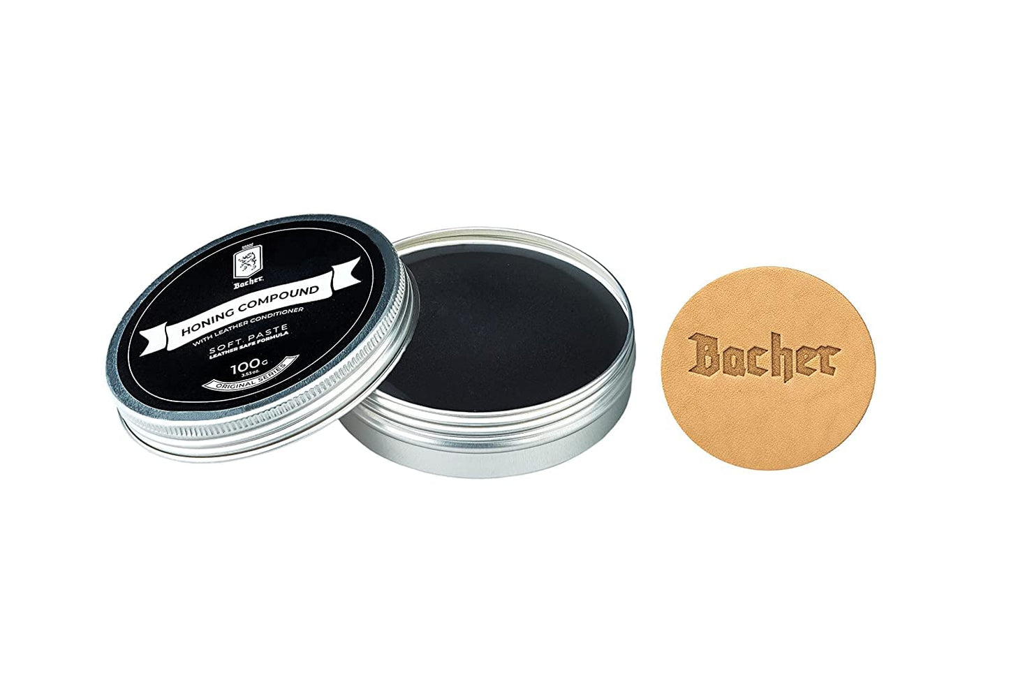 Polishing Compound - Ultra Fine Black Stropping Compound - Leather Strop Sharpening Buffing Compound with applicator – 100g (3.53 Oz)