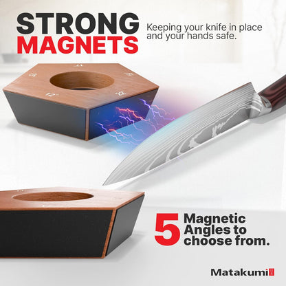 Rolling Knife Sharpener 12/15/17/19/22 degrees - Japanese Knife Sharpener Kit - Knife Sharpening