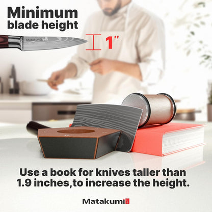 Rolling Knife Sharpener 12/15/17/19/22 degrees - Japanese Knife Sharpener Kit - Knife Sharpening